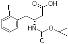 Boc-(R)-3-Amino-4-(2-fluorophenyl)butyric acid molecular structure (CAS 218608-98-1)
