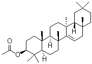 乙酰蒲公英萜醇分子结构 (CAS 2189-80-2)