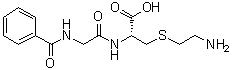N-Benzoylglycyl-S-(2-aminoethyl)-L-cysteine molecular structure (CAS 219137-68-5)
