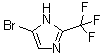 结构式 CAS# 219534-98-2, 5-溴-2-(三氟甲基)-1H-咪唑