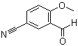 2-甲氧基-5-氰基苯甲醛分子结构 (CAS 21962-53-8)