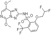 五氟磺草胺分子结构 (CAS 219714-96-2)