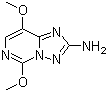 5,8-Dimethoxy-[1,2,4]triazolo[1,5-c]pyrimidin-2-amine molecular structure (CAS 219715-62-5)