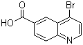 4-溴喹啉-6-羧酸分子结构 (CAS 219763-87-8)