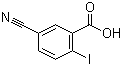 5-Cyano-2-iodobenzoic acid molecular structure (CAS 219841-92-6)