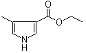 structure of CAS# 2199-49-7, 4-Methyl-3-pyrrolecarboxylic acid ethyl ester