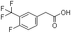 4-Fluoro-3-(trifluoromethyl)phenylacetic acid molecular structure (CAS 220227-47-4)