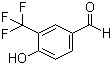 4-Hydroxy-3-(trifluoromethyl)benzaldehyde molecular structure (CAS 220227-98-5)