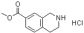 structure of CAS# 220247-69-8, Methyl 1,2,3,4-tetrahydroisoquinoline-7-carboxylate hydrochloride;7-Methoxycarbonyl-1,2,3,4-tetrahydroisoquinoline hydrochloride