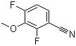 2,4-二氟-3-甲氧基苯腈分子结构 (CAS 220353-20-8)