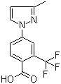 结构式 CAS# 220462-01-1, 4-(3-甲基-1H-吡唑-1-基)-2-三氟甲基苯甲酸