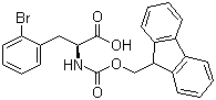Fmoc-L-2-bromophenylalanine molecular structure (CAS 220497-47-2)