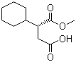 结构式 CAS# 220498-07-7, (R)-2-环己基琥珀酸 1-甲酯