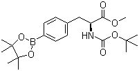Methyl (2S)-2-[(tert-butoxycarbonyl)amino]-3-[4-(4,4,5,5-tetramethyl-1,3,2-dioxaborolan-2-yl)phenyl]propanoate molecular structure (CAS 220587-29-1)