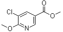 结构式 CAS# 220656-93-9, 5-氯-6-甲氧基烟酸甲酯