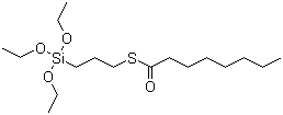 3-Octanoylthiopropyltriethoxysilane molecular structure (CAS 220727-26-4)