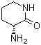 (R)-3-氨基哌啶-2-酮分子结构 (CAS 220928-01-8)