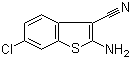 2-Amino-6-chlorobenzo[b]thiophene-3-carbonitrile molecular structure (CAS 221061-10-5)