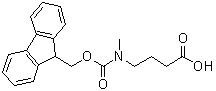4-[[芴甲氧羰基]甲基氨基]丁酸分子结构 (CAS 221124-57-8)