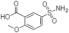 2-Methoxy-5-sulfamoylbenzoic acid molecular structure (CAS 22117-85-7)