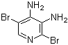 2,5-Dibromopyridine-3,4-diamine molecular structure (CAS 221241-11-8)
