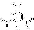 结构式 CAS# 2213-81-2, 2-氯-5-叔丁基-1,3-二硝基苯；4-叔丁基-2,6-二硝基氯苯