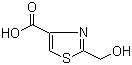 结构式 CAS# 221322-09-4, 2-(羟基甲基)噻唑-4-甲酸