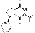 Boc-(2S,5R)-5-Phenylpyrrolidine-2-carboxylic acid molecular structure (CAS 221352-49-4)