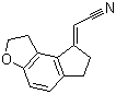 (1,2,6,7-Tetrahydro-8H-indeno[5,4-b]furan-8-ylidene)acetonitrile molecular structure (CAS 221530-44-5)