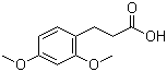 structure of CAS# 22174-29-4, 3-(2,4-Dimethoxyphenyl)propanoic acid;2,4-Dimethoxyhydrocinnamic acid; 2,4-Dimethoxybenzenepropanoic acid; 3-(2,4-Dimethoxyphenyl)propionic acid