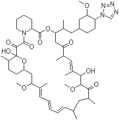 结构式 CAS# 221877-54-9, 咗他莫司