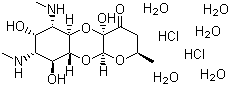 盐酸大观霉素五水合物分子结构 (CAS 22189-32-8)