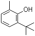 2-叔丁基-6-甲基苯酚分子结构 (CAS 2219-82-1)
