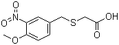 4-Methoxy-3-nitrobenzylthioacetic acid molecular structure (CAS 22216-44-0)