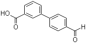 structure of CAS# 222180-20-3, 4'-Formylbiphenyl-3-carboxylic acid;3-Biphenyl-4'-formylcarboxylic acid; 3-(4-Formylphenyl)benzoic acid; 4'-Formyl(1,1'-biphenyl)-3-carboxylic acid