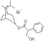 Ipratropium bromide molecular structure (CAS 22254-24-6)