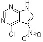 4-Chloro-5-nitro-7H-pyrrolo[2,3-d]pyrimidine molecular structure (CAS 22277-01-6)