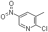 2-氯-3-甲基-5-硝基吡啶分子结构 (CAS 22280-56-4)