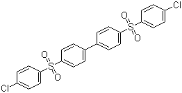 4,4'-Bis(4-chlorophenyl)sulfonyl-1,1'-biphenyl molecular structure (CAS 22287-56-5)