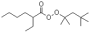 1,1,3,3-Tetramethylbutyl peroxy-2-ethylhexanoate molecular structure (CAS 22288-43-3)
