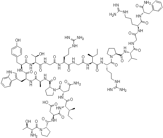 Rat prolactin-releasing peptide 12-31 molecular structure (CAS 222988-10-5)