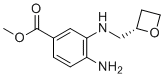 Methyl (S)-4-amino-3-((oxetan-2-ylmethyl)amino)benzoate molecular structure (CAS 2230200-74-3)