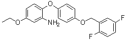 2-[4-[(2,5-二氟苯基)甲氧基]苯氧基]-5-乙氧基苯胺分子结构 (CAS 223104-29-8)