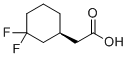 (S)-2-(3,3-Difluorocyclohexyl)acetic acid molecular structure (CAS 2231666-42-3)