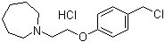 1-(2-(4-(Chloromethyl)phenoxy)ethyl)azepane hydrochloride molecular structure (CAS 223251-25-0)