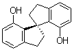 structure of CAS# 223259-62-9, (1R)-2,2',3,3'-Tetrahydro-1,1'-spirobi[1H-indene]-7,7'-diol;(R)-SPINOL; (R)-1,1'-Spirobiindane-7,7'-diol