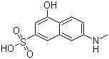4-Hydroxy-7-methylamino-2-naphthalenesulfonic acid molecular structure (CAS 22346-43-6)
