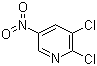 2,3-二氯-5-硝基吡啶分子结构 (CAS 22353-40-8)