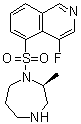 structure of CAS# 223645-67-8, Ripasudil;4-Fluoro-5-[[(2S)-hexahydro-2-methyl-1H-1,4-diazepin-1-yl]sulfonyl]isoquinoline