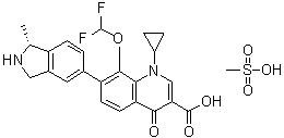 加诺沙星甲磺酸盐分子结构 (CAS 223652-82-2)